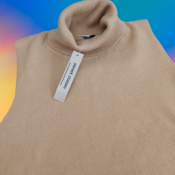 Sweet Romeo rib Tneck Sweater woman 1X - Picture 2 of 2